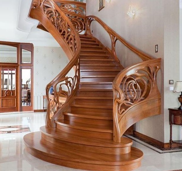 Mẫu cầu thang gỗ đẹp hiện đại, đơn giản làm nổi bật ngôi nhà - 5 - kythuatcanhtac.com