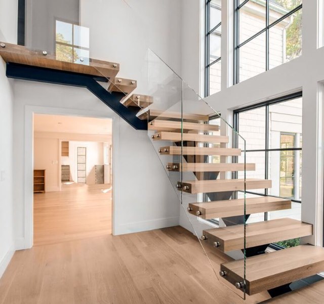 Mẫu cầu thang gỗ đẹp hiện đại, đơn giản làm nổi bật ngôi nhà - 18 - kythuatcanhtac.com