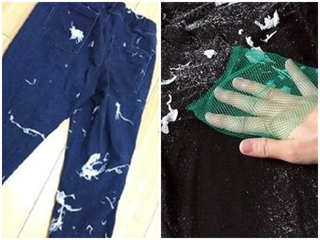 Chỉ với mẹo nhỏ, vụn giấy vệ sinh dính đầy trên quần áo được loại bỏ trong chớp mắt - kythuatcanhtac.com