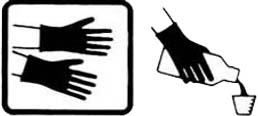 Ký hiệu đeo gang tay khi sử dụng thuốc - kythuatcanhtac.com