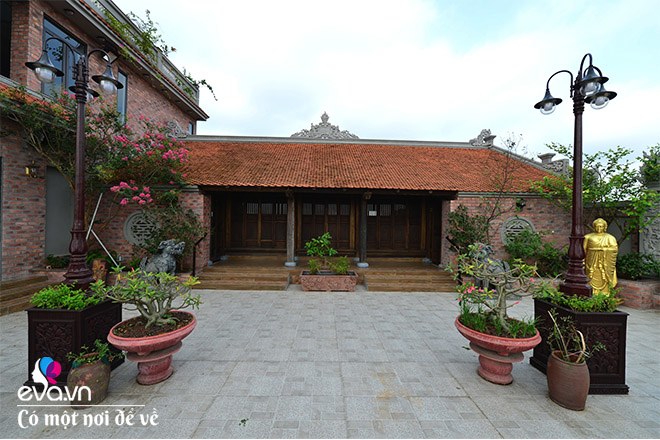 Mãn nhãn nhà “tân cổ” ở Hà Nội, trên nền biệt thự 460m2 là nhà cổ trăm tuổi - 12 - kythuatcanhtac.com