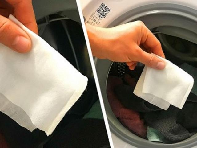 Lấy 2 tờ giấy ướt cho vào máy giặt, hiệu quả bất ngờ mẹ nào cũng nên học theo - kythuatcanhtac.com