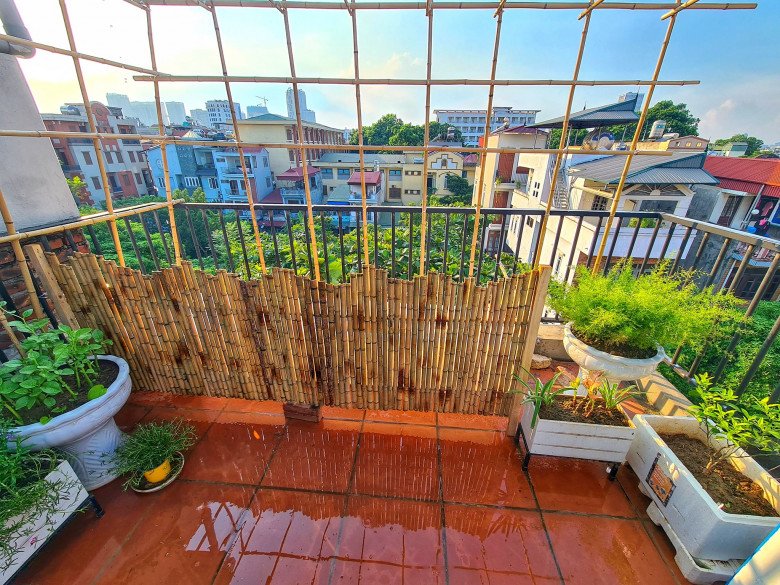 Cải tạo sân thượng 70m2 làm vườn, gia đình Hà Nội có góc sống ảo đẹp, rau ăn không xuể - 10 - kythuatcanhtac.com