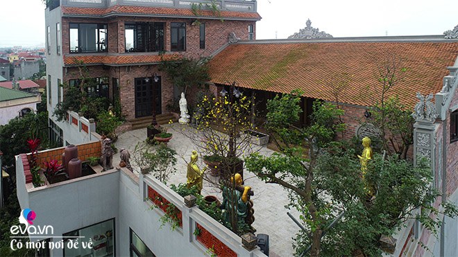 Mãn nhãn nhà “tân cổ” ở Hà Nội, trên nền biệt thự 460m2 là nhà cổ trăm tuổi - 16 - kythuatcanhtac.com