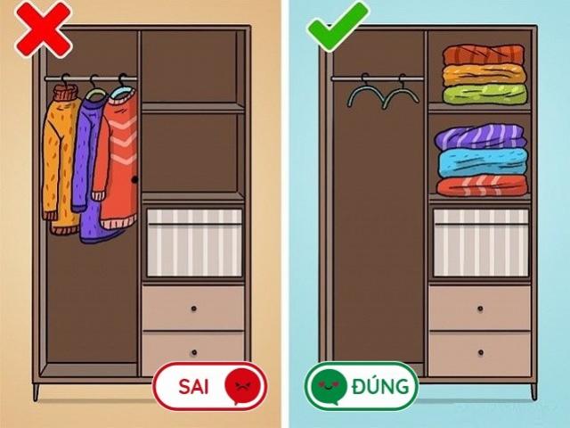 8 lỗi sai mà ai cũng làm khi cất quần áo vào tủ, lấy ra nhàu nhĩ như giẻ lau - kythuatcanhtac.com