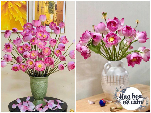 Muôn kiểu cắm hoa sen đẹp hút hồn của chị em Việt, nhìn là muốn rước ngay 1 bình - kythuatcanhtac.com