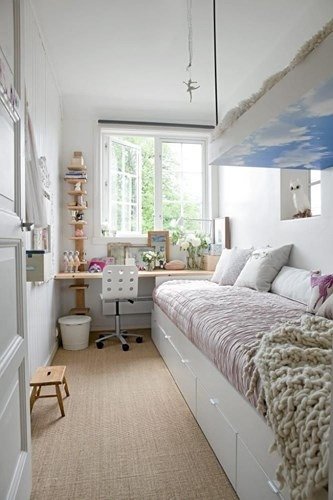 Những phòng ngủ được thiết kế riêng cho nhà nhỏ khiến người khác phải amp;#34;đỏ mắtamp;#34; ghen tỵ - 9 - kythuatcanhtac.com