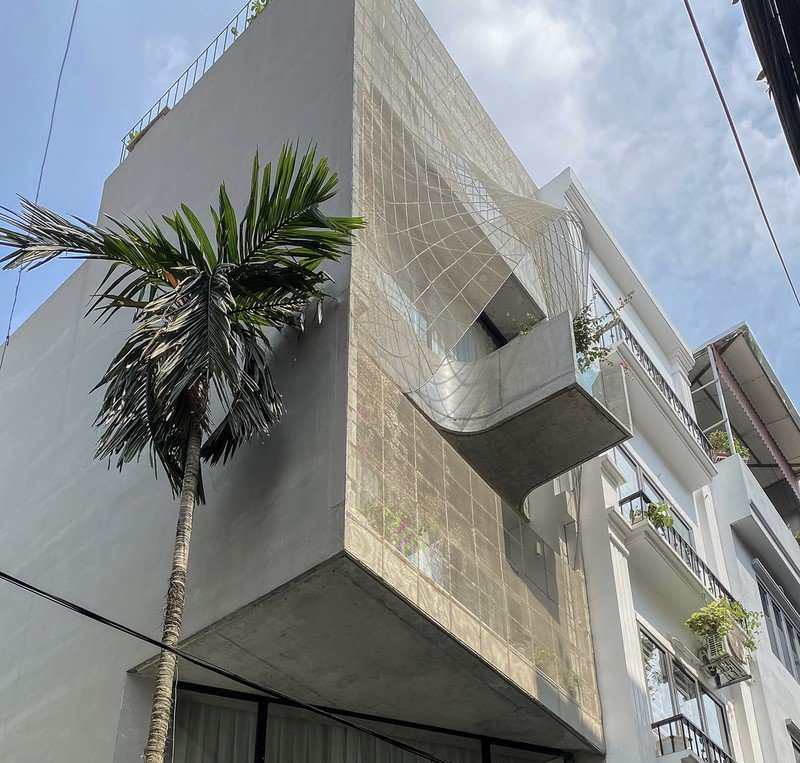 Ngôi nhà 30m² ở Hà Nội mát mẻ nhờ tấm da lưới - 6 - kythuatcanhtac.com