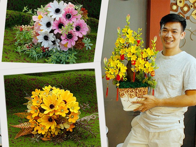 Chàng trai Bến Tre chi 25 nghìn đồng cắm hoa đầy màu sắc, biết chất liệu mới ngỡ ngàng - kythuatcanhtac.com