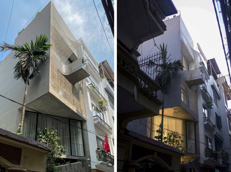 Ngôi nhà 30m² ở Hà Nội mát mẻ nhờ tấm da lưới - 4 - kythuatcanhtac.com